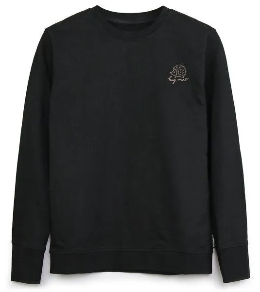 Gary Mash GARY MASH Sweatshirt Anoka Hug me aus Biobaumwolle, Schwarz, – Produktbild 1 von 4