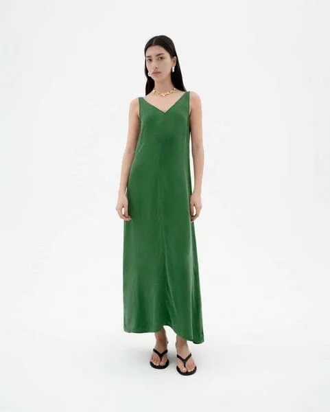 thinking mu thinking mu Sade dress, Grün, – Produktbild 1 von 3