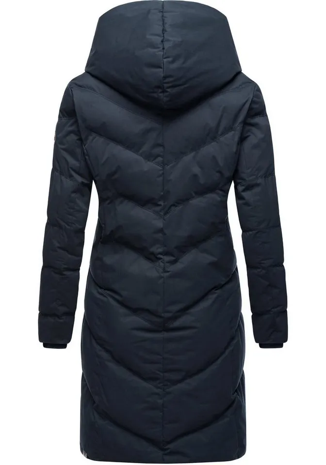 ragwear ragwear Steppmantel Natalka stylischer, gesteppter Winterparka mit gefütterter Kapuze, Blau, – Produktbild 4 von 4