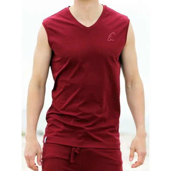 ESPARTO ESPARTO Tanktop Herren Takat, Granatrot, – Produktbild 1 von 4