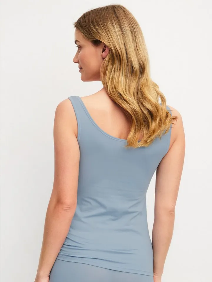 CALIDA CALIDA Unterhemd Natural Comfort Damen (1-St) geschmeidig weich, elastisch und komfortabel, Grau, – Produktbild 4 von 5