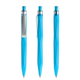 prodir prodir® Druckkugelschreiber QS20 Soft Touch PRS Push, blaue Mine, cyanblau – Produktbild 1 von 1