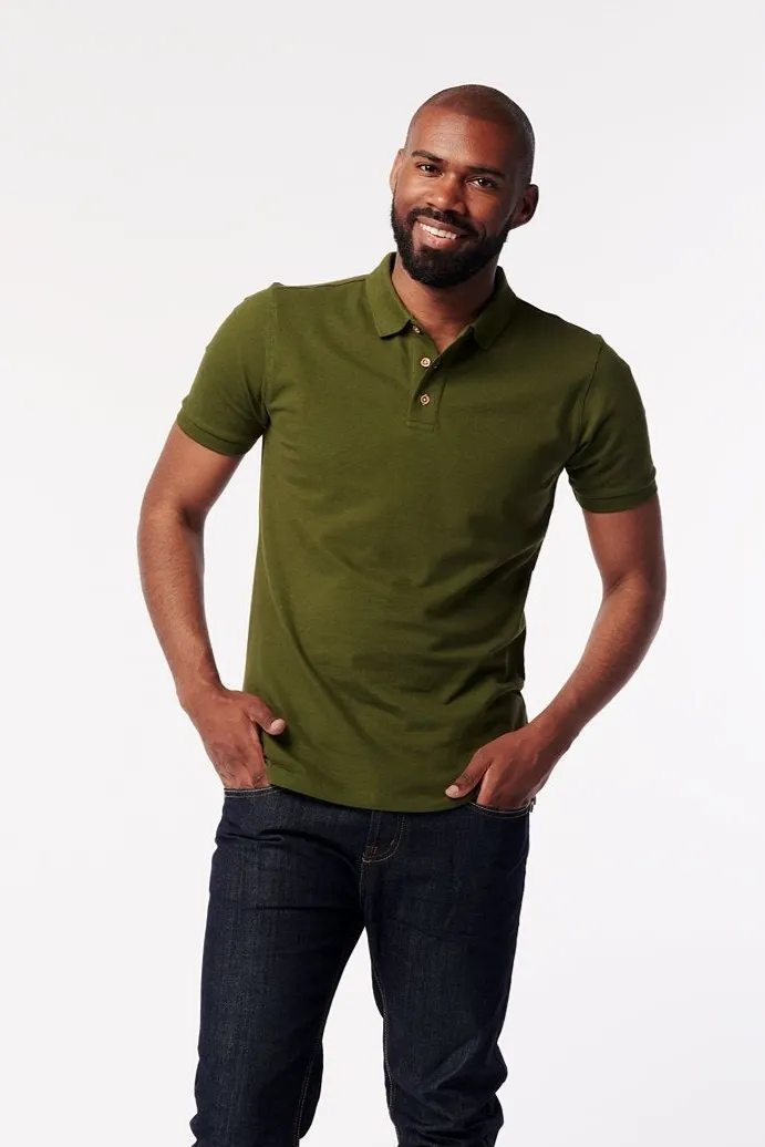 SKOT SKOT Herren vegan Polo, Grün, – Produktbild 2 von 2