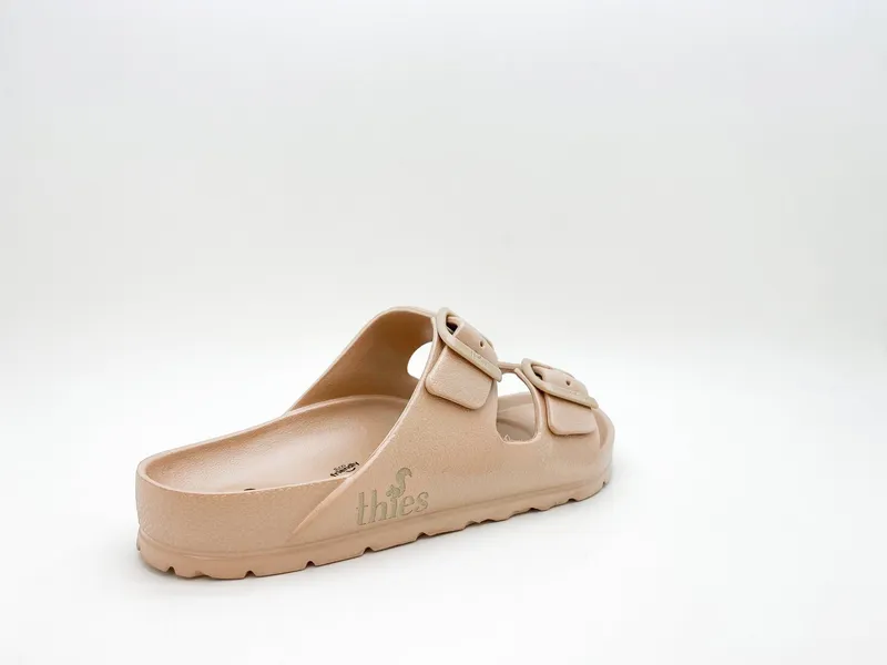 thies thies 1856 Ecofoam Sandal Vegan Sandale, Braun, – Produktbild 3 von 5