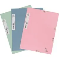 Exacompta 36 Exacompta Sammelmappen "Autentik", 400 g/m², DIN A4, Gummizug, 3 Klappen, sortiert – Produktbild 1 von 1