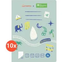 Memo 10er Pack memo x SOS-Kinderdörfer weltweit Schulheft DIN A4, 16 Blatt, Lin. 27 – Produktbild 1 von 1