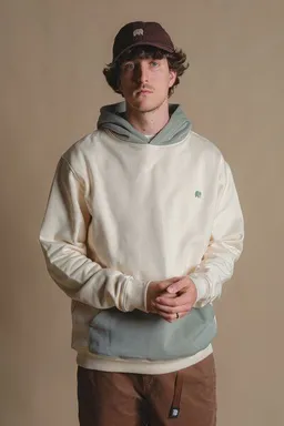 Trendsplant Trendsplant Color Block Hoodie Pale Glow – Produktbild 1 von 1