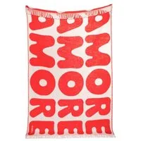 KLEKKS Wolldecke "KLEKKS" aus 100% Wolle (mulesingfrei), Klekks no. 11 (rot/weiß), – Produktbild 1 von 1