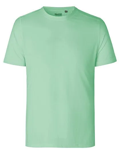 Neutral Neutral® Unisex T-Shirt Sportshirt Laufshirt Bodyfit Körpernah Schnell trocknend von Neutral RPet Recycling Polyester, Dusty mint, – Produktbild 2 von 3