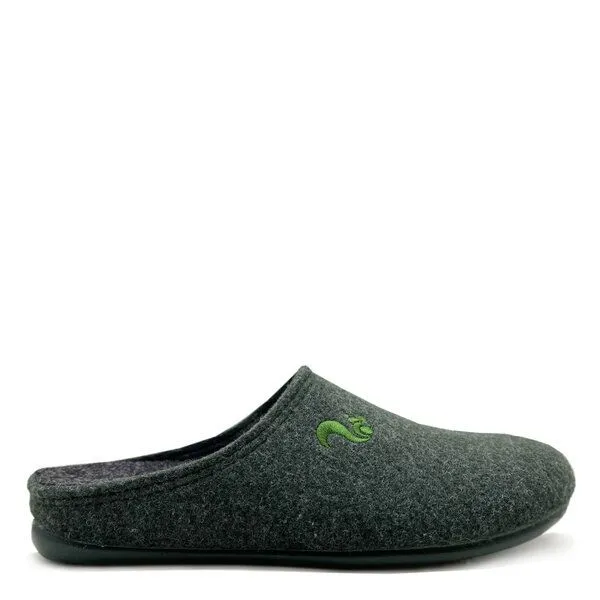 thies Veganer Slipper "thies ® PET" aus recycelten Flaschen, fair produziert, Forest green (dunkel grün), – Produktbild 1 von 4