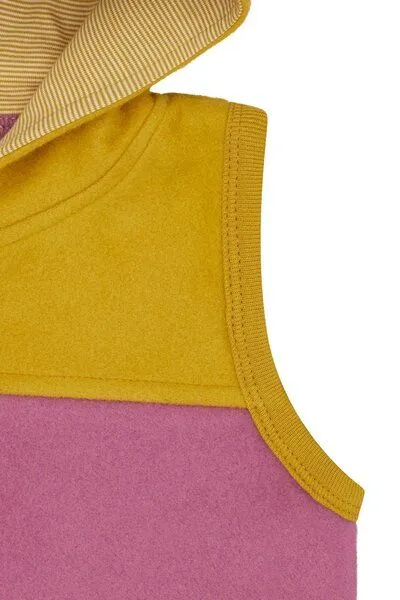 loud + proud loud + proud Babys & Kinder Weste aus Baumwoll-Fleece, GOTS-zertifiziert, Grape(lila), – Produktbild 3 von 3