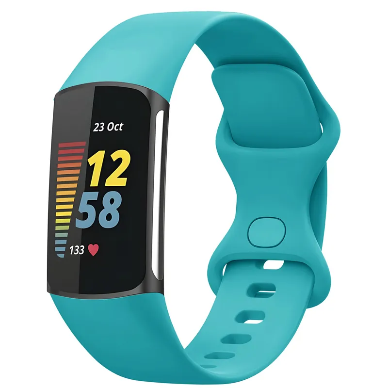 imoshion imoshion Silikon Sportarmband für Fitbit Charge 5 / 6 - Official Blue, Türkis, – Produktbild 1 von 1