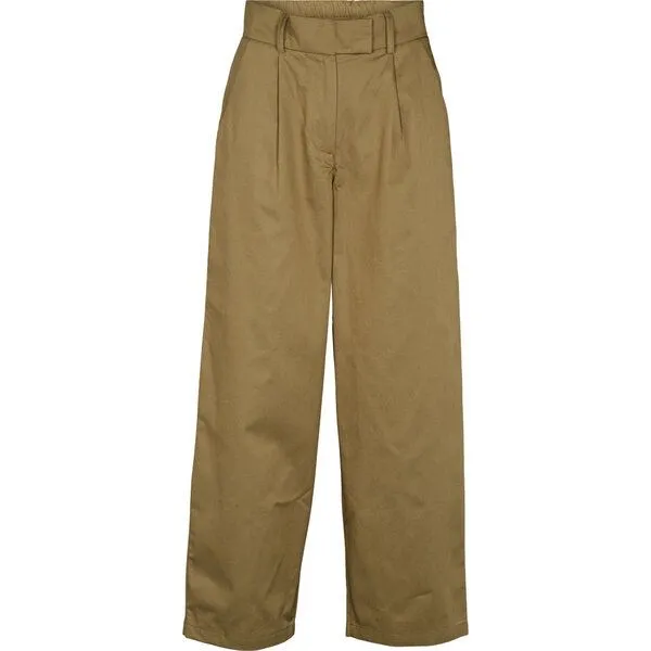Basic Apparel Basic Apparel VINONA Hose aus Bio-Baumwolle, Oliv, – Produktbild 1 von 3