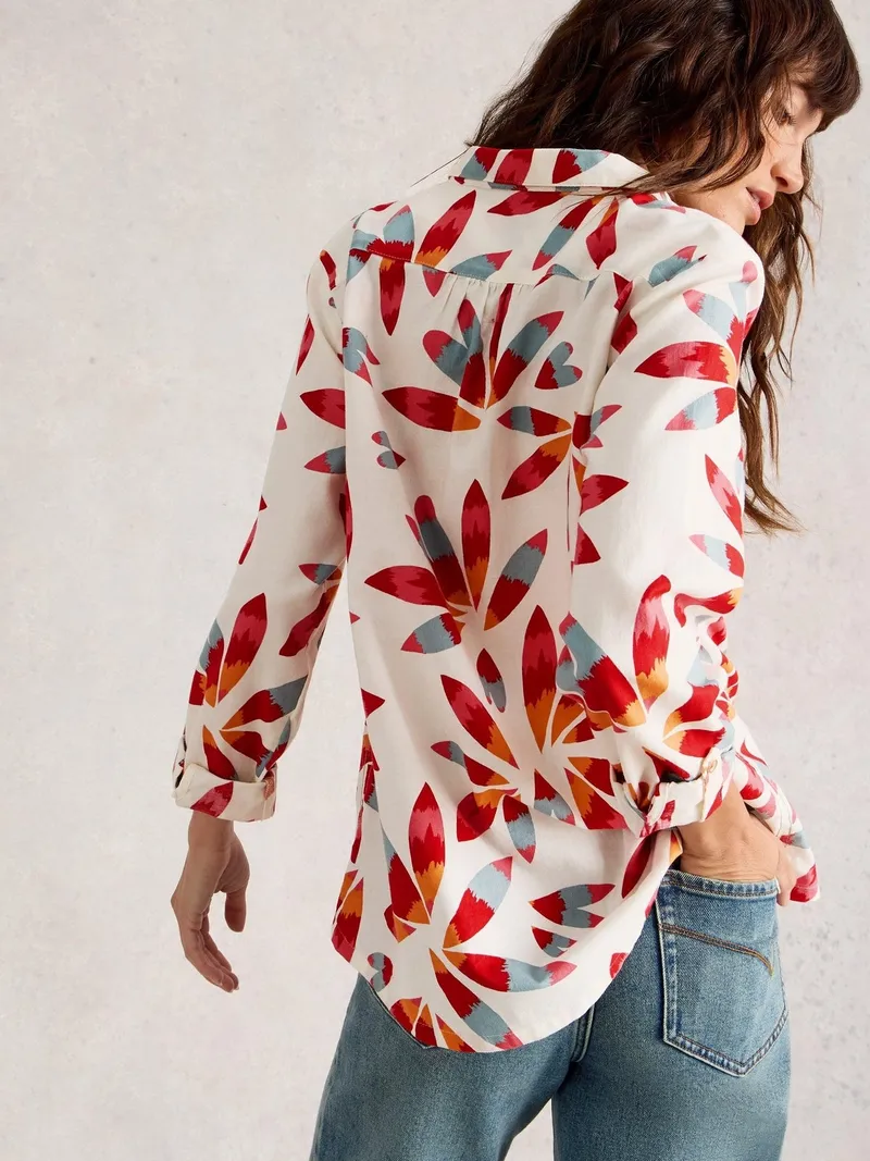 White Stuff Bluse Sophie aus Bio-Baumwolle - 34, Elfenbein print, – Produktbild 4 von 4