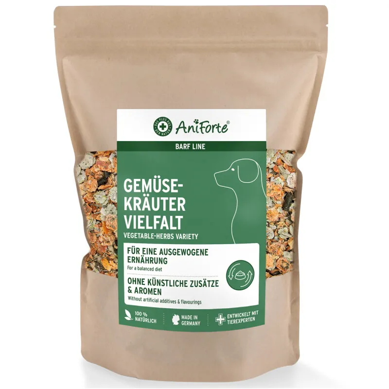 AniForte AniForte BARF-Line Gemüse-Kräuter Vielfalt 1kg – Produktbild 1 von 2