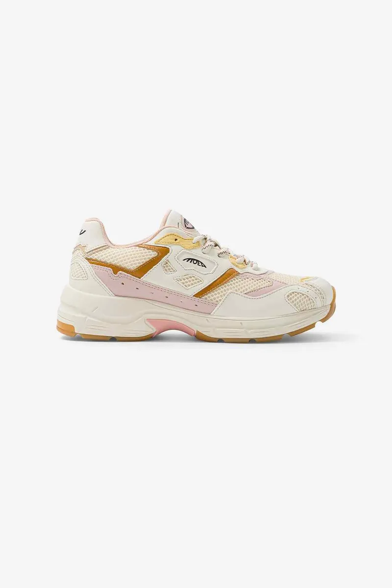 MoEa MoEa Herren vegan Sneaker Rush Rosa & Gelbe Ananas, Beige, – Produktbild 2 von 2