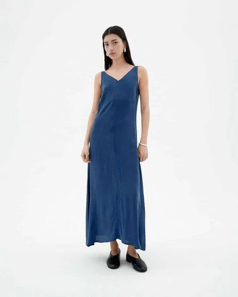 thinking mu thinking mu Sade dress, Blau, – Produktbild 1 von 4