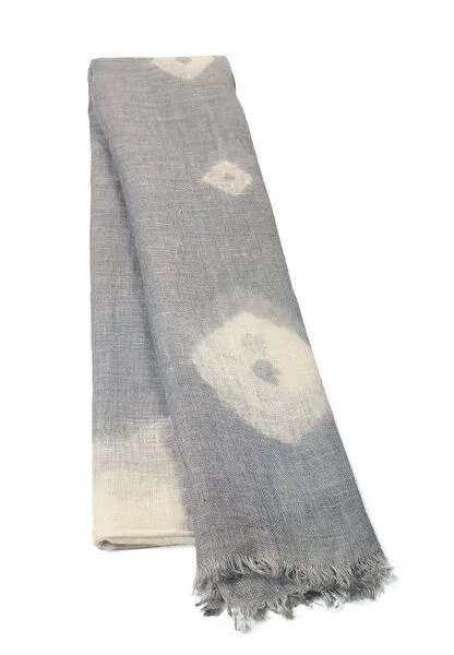 HeritageModa HeritageModa Handgefertigter Damen-Leinenschal, Grau, – Produktbild 1 von 4