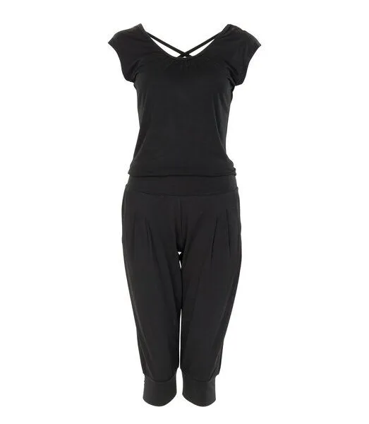 Jaya Jaya CHANDRA - Damen - 3/4 Jumpsuit für Yoga und Freizeit, Black, – Produktbild 2 von 2