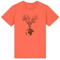 Life Tree Life-Tree Shirt aus Biobaumwolle Fairwear für Kids "Weltenbaum" in verschiedenen Farben, Peach, – Produktbild 1 von 1