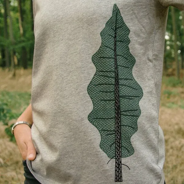 Cmig Cmig Tanne T-Shirt unisex, Heather grey grau, – Produktbild 2 von 4