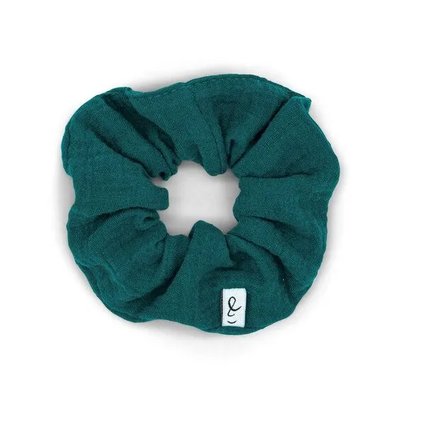 Hutch&Putch Hutch&Putch Musselin-Scrunchie • Kinder, Petrol, – Produktbild 1 von 1