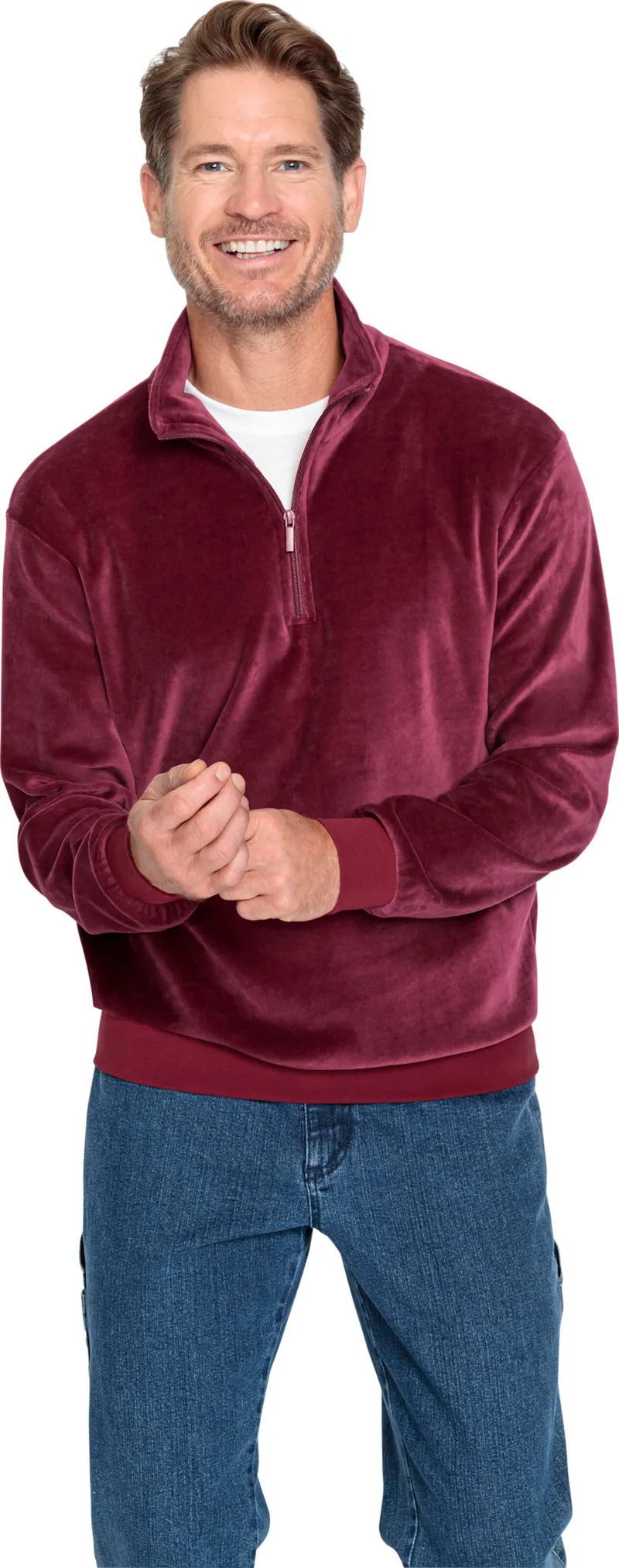 Catamaran Nicki-Sweatshirt, Bordeaux, – Produktbild 2 von 2
