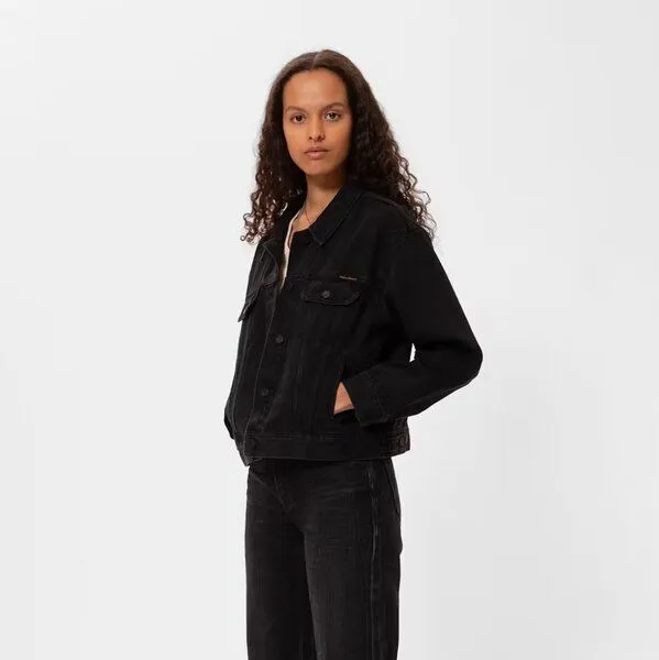 Nudie Jeans Nudie Jeans Damen Jeansjacke Berit Denim - Asphalt Black – Produktbild 2 von 4