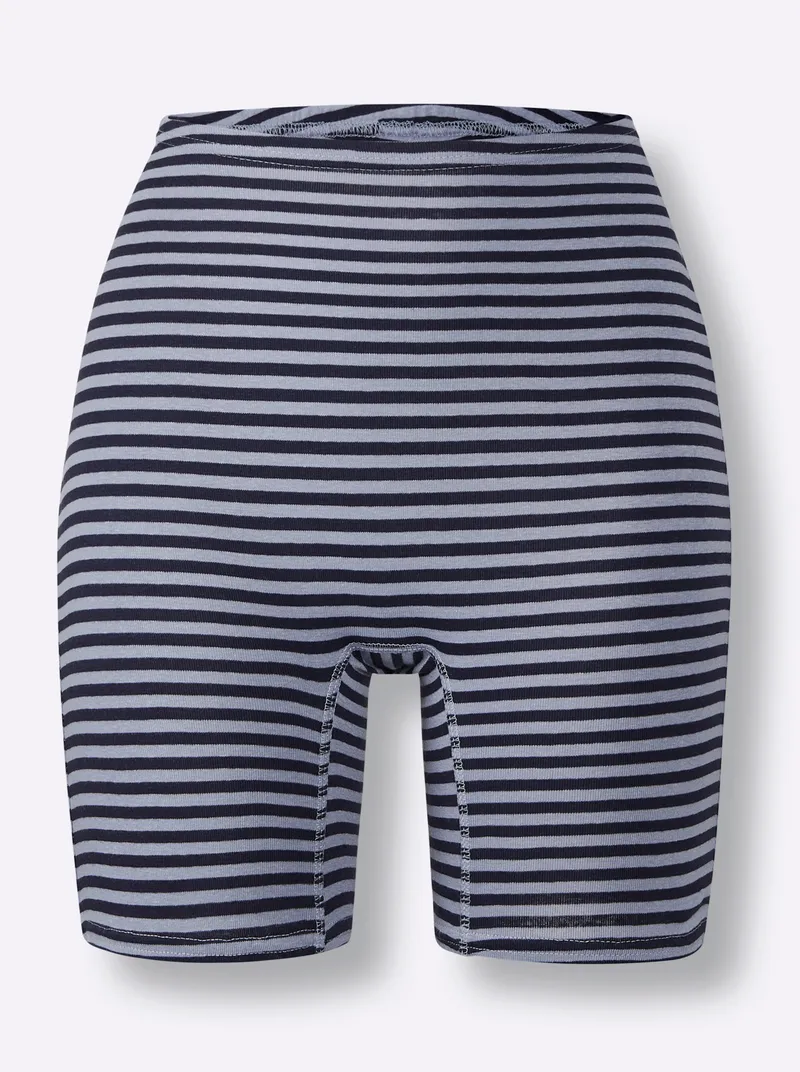 wäschepur Longpanty marine-geringelt, Marine-geringelt, – Produktbild 1 von 2