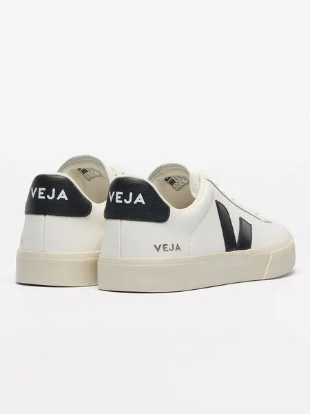 Veja Veja Sneaker Damen - Campo Chromefree, Weiß (extra white black), – Produktbild 3 von 3