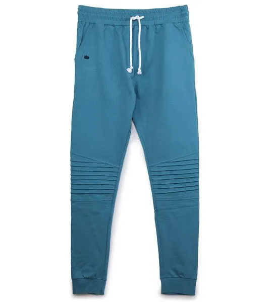 Gary Mash GARY MASH Unisex-Jogginghose Mack mit Knie-Abnäher aus Biobaumwolle, Petrol, – Produktbild 1 von 4