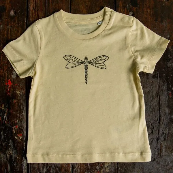 Cmig Cmig Baby T-shirt Libelle, Butter yellow, – Produktbild 1 von 2