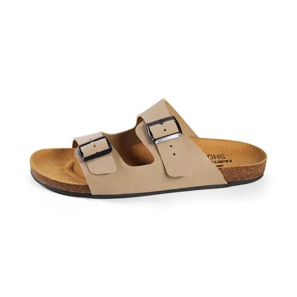 Fairticken Fairticken CORGHO vegane "NoBuck" Unisex Sandale, Beige, – Produktbild 2 von 4