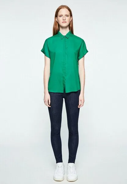 ARMEDANGELS ARMEDANGELS ZONJAA - Damen Bluse aus TENCEL Lyocell, Garden green, – Produktbild 4 von 4