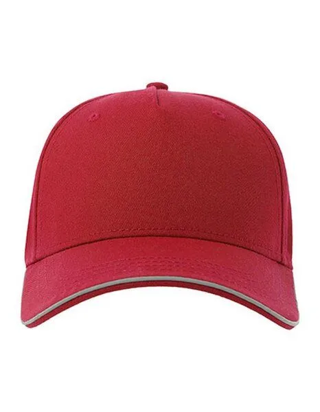 Atlantis Headwear Atlantis Headwear reflektierende Cap mit einem Metallverschluss, Rot, – Produktbild 1 von 4