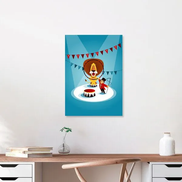 Photocircle Photocircle Poster / Leinwandbild - Zirkus-Löwe – Produktbild 6 von 8