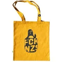 päfjes päfjes Feste Baumwolltasche aus biologischem Anbau / Fair - Stinkefinger Pinguin Paule - FckNzs – Produktbild 1 von 1