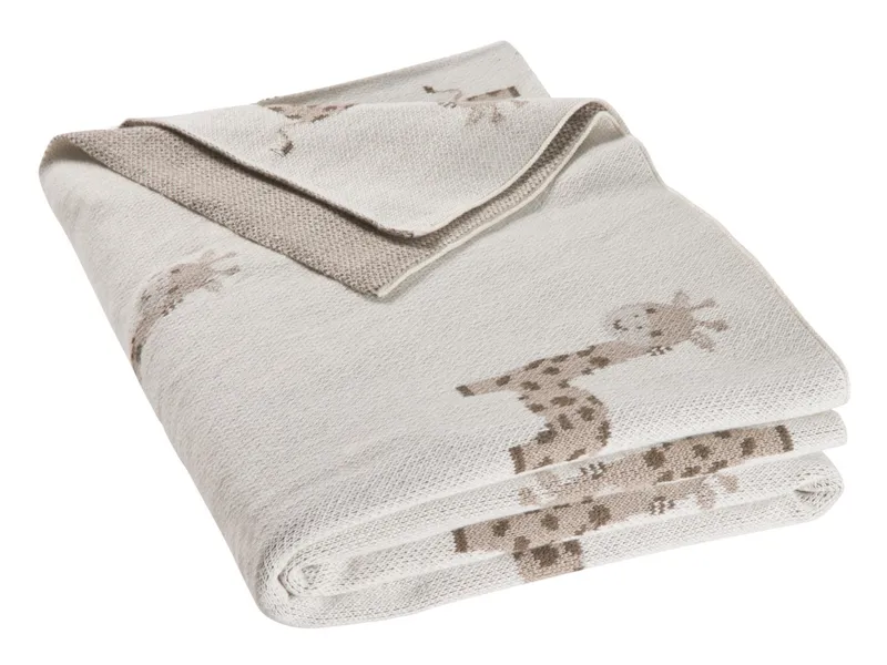HANS NATUR HANS NATUR Babydecke Bio-Baumwolle Giraffe natur Maße 80 x 100 cm – Produktbild 1 von 2