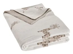 HANS NATUR Babydecke Bio-Baumwolle Giraffe natur Maße 80 x 100 cm – Produktbild 1 von 1