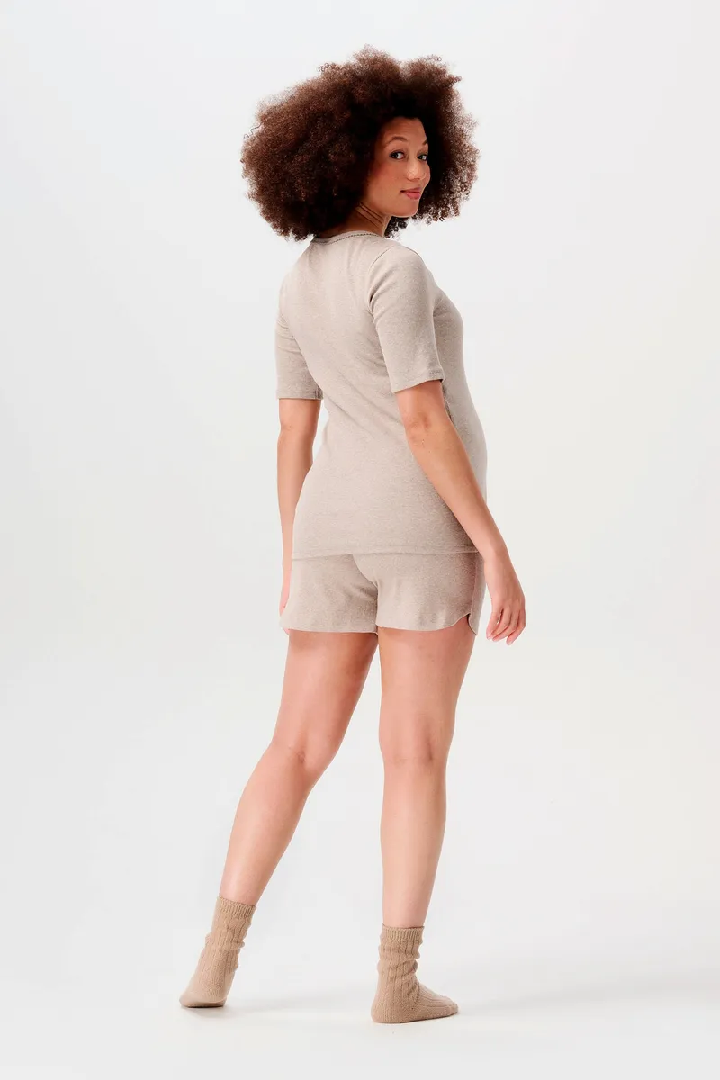 Noppies Maternity Schlafshort Jada, Beige, – Produktbild 3 von 3
