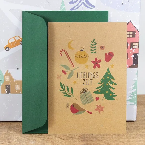 Bow & Hummingbird Bow & Hummingbird Postkarte Lieblingszeit – Produktbild 2 von 5