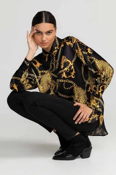 Lovjoi Lovjoi Bluse Alaiya, Jaguar baroque, – Produktbild 4 von 4