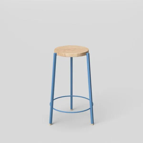 Bally und Bally Bally und Bally Peace Barhocker, Blau, – Produktbild 2 von 3