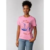 watapparel watapparel T-Shirt Frauen Pasta lover club, Bubble pink, – Produktbild 1 von 1