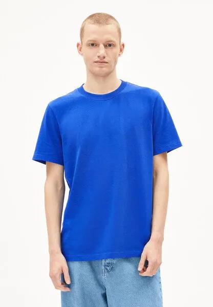 ARMEDANGELS ARMEDANGELS MAARKOS Herren Heavyweight T-Shirt aus recyceltem Baumwoll Mix, Dynamo blue, – Produktbild 1 von 4