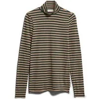 ARMEDANGELS ARMEDANGELS GRAZILIANAA STRIPES Damen Longsleeve aus Bio-Baumwolle, Amberwood-midnight reef, – Produktbild 1 von 1