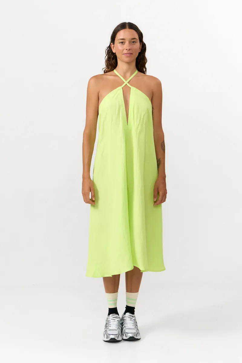 SUITE13LAB SUITE13LAB Damen vegan Kleid Mp Kurz Apfelgrün, Hellgrün, – Produktbild 1 von 1