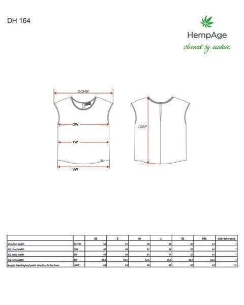 HempAge HempAge 100% Hanfbluse Damen, Blueberry (blau), – Produktbild 2 von 4