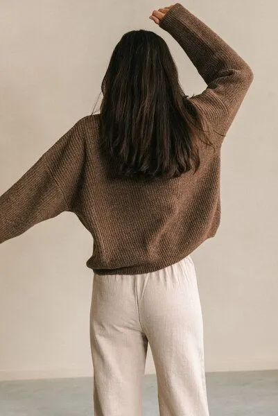 The View Yoga The View Yoga Anna Sweater Brown, Brown, – Produktbild 3 von 4