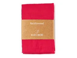 HANS NATUR Betthimmel Baldachin Bio-Baumwolle himbeer 115 x 300 cm – Produktbild 1 von 1